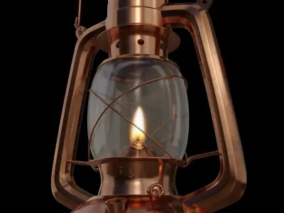 Oil Lamp 3D model