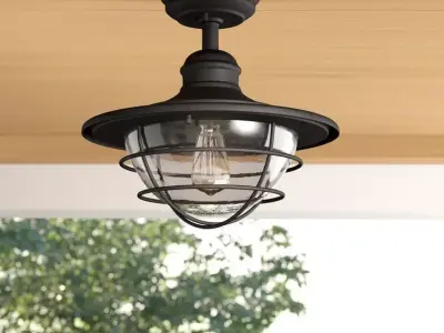 Dardel Outdoor Semi Flush Mount 3D model