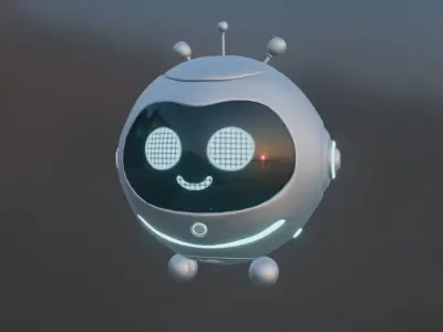 Cute Sci-Fi Robo 3D model