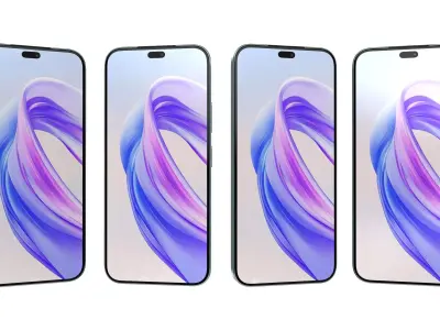 Honor X50i Plus Light Blue High Poly 3D model