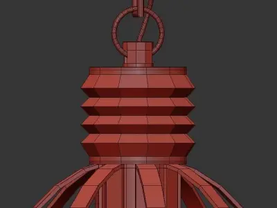 Greenfield cage pendant light 3D model
