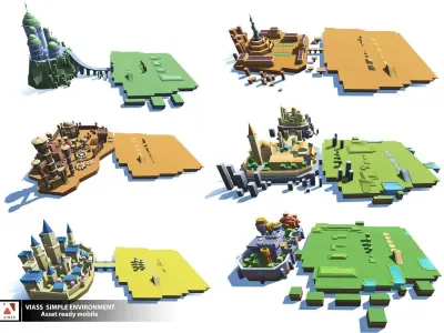 VIASS SIMPLE ADVENTURE PACK Low-poly 3D model