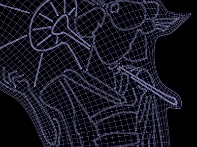 japanese girl-neon set one 3D model