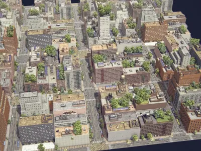 Realistic Unity City 3 Low-poly 3D model