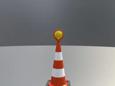 Traffic Cones All Sizes 3D Model Pack