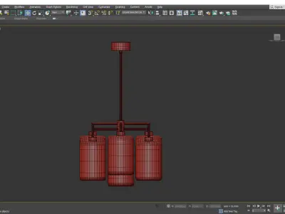 LOUISE ROUND CHANDELIER Low-poly 3D model