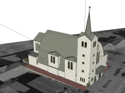 Architecture-Religion-God-Culture-Temple-036 church 3D model