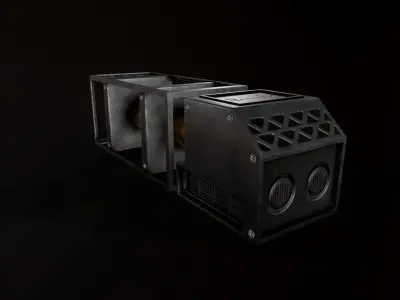 Sci-Fi  Industrial Asset 1 Low-poly 3D model