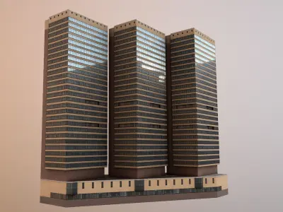 MSK Building 21 Low-poly 3D model
