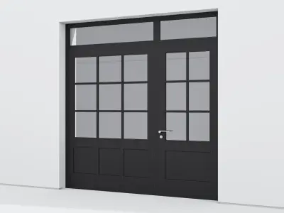 Aluminium door 197 3D model