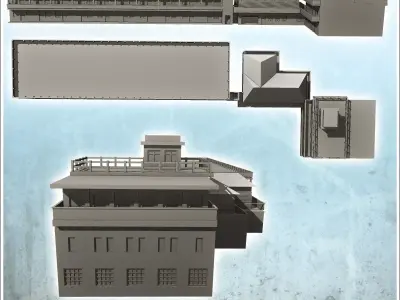 American headquarters of the MACV Compound Hue Vietnam - Modern  3D print model