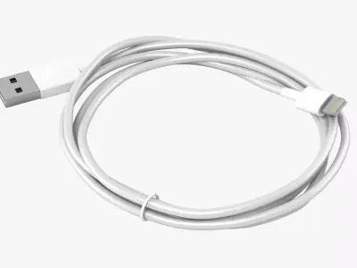 Apple Lightning Cable 3D model