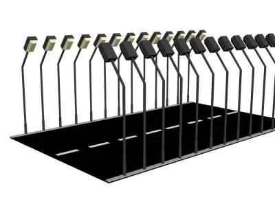 Low Poly Game Ready Street Low-poly 3D model