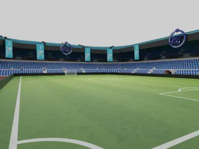FK Zenit Football Stadium Low-poly 3D model