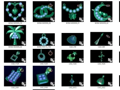 500 Charms Light Wt Pendant 3dm collection 3D print model