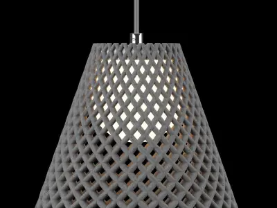 Concrete Helia Pendant Lamp by Dror Kaspi 3D model