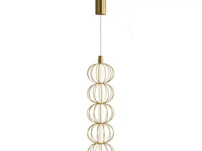 gold pendant lamp 3D model