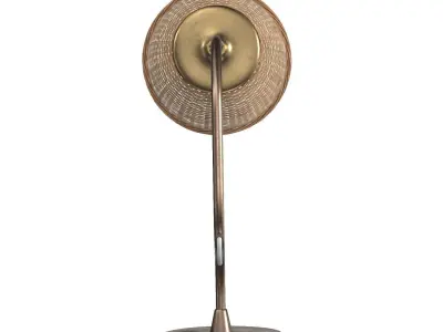 Swedish Wall Light Brass Rattan Sweden 1922 PBR 3D model