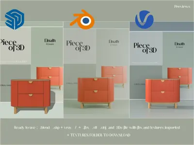 ELNATH - dresser - MAISONS DU MONDE - 1 piece 3D model