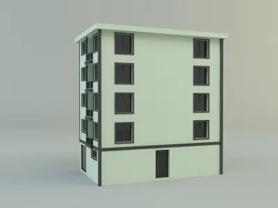 building 12 house model 3D model