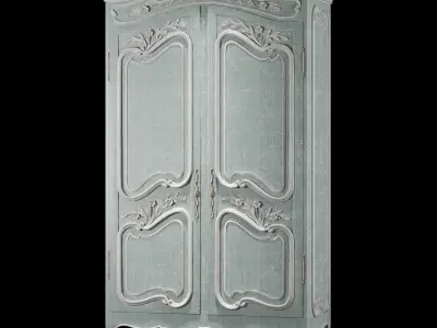 classical soft wardrobe 3D model