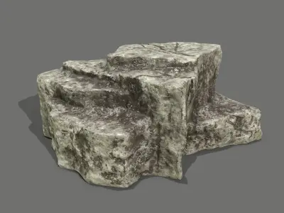 Rock Set Low-poly 3D model