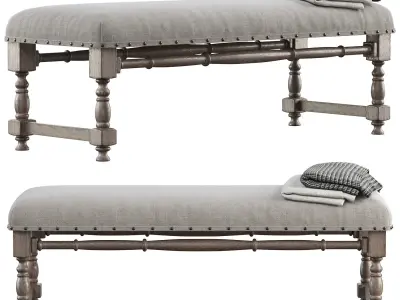 CHIC FARMHOUSE WOOD TURNED 3D model