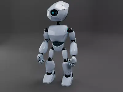 Robot  Low-poly 3D model purchase