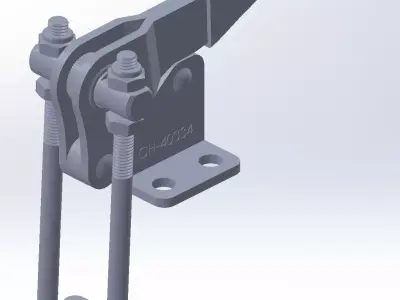 GP-1334 metal latch for door Free 3D model