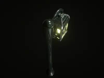 street lamp concept art 3D model