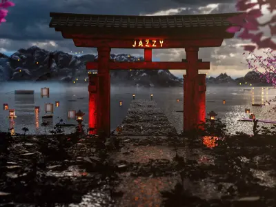 Japanese Scene 3D model