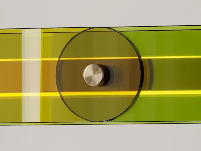 DIY Glass Pendant Light - Polyommatus Bellargus 3D model