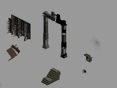 Game Dungeon - Arch 32 3D model