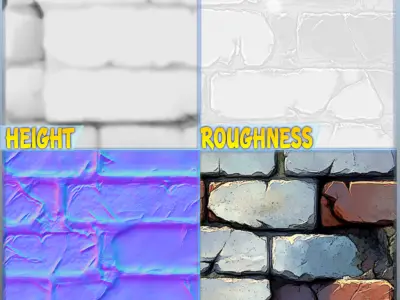 Stylized Wall Seamless Texture Texture 27