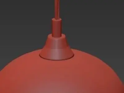 Colorful glass pendant lighting 3D model