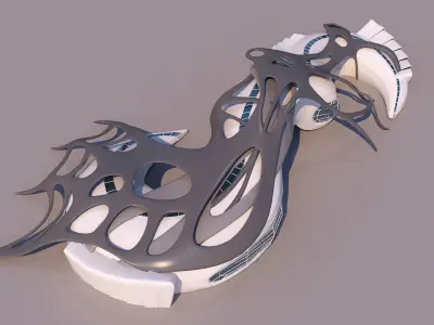 0101 - Organic Building 3D model