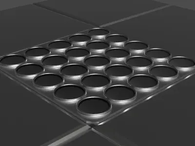 Metal Floor Spikes Trap 3D model
