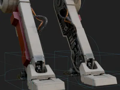 BD 1 Jedi Survivor 3D Model Rigged PBR Blender FBX OBJ Low-poly 3D model