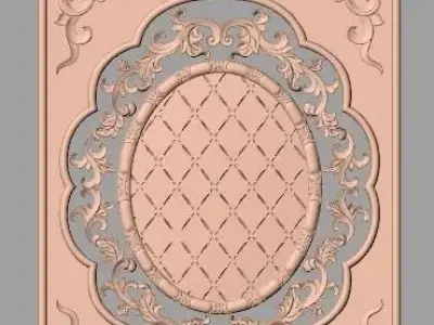 European furniture 3D relief models for CNC wood engraving E188 3D model