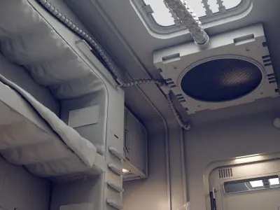 sci fi rooms and textures 3D model
