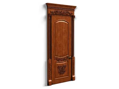 Door0025 door with ornate design 3D model