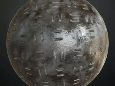 Diamond Metal Plate Eight Anti-Slip PBR Seamless Texture