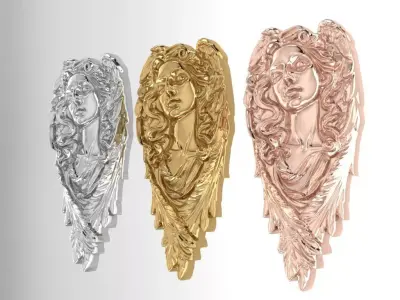 Angel Relief 3D print model