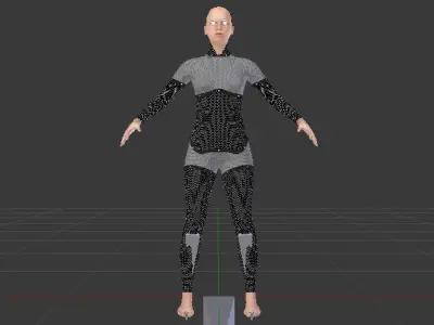 AVA Skeleton Low-poly 3D model