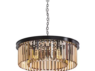Goslar chandelier made of glass and metal 3D model
