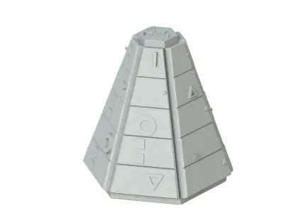 Sci Fi Object No 2759 Low Poly Low-poly 3D model