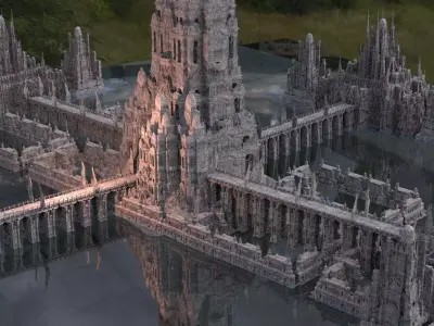 Hidden Mayan Temple of the Apocalypse Kit bash 3D model 3D model