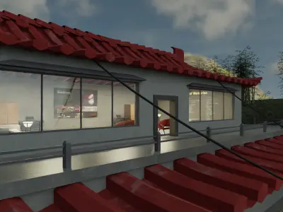 Bamboo sanctuary -VR world Low-poly 3D model Low-poly 3D model