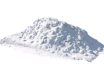 Big Pile of snow 3 2021 Low-poly 3D model