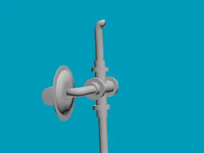 Gas regulator Low-poly 3D model
